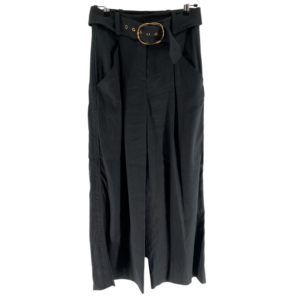 Veronica Beard Belted Black Rimini Trousers Size 0